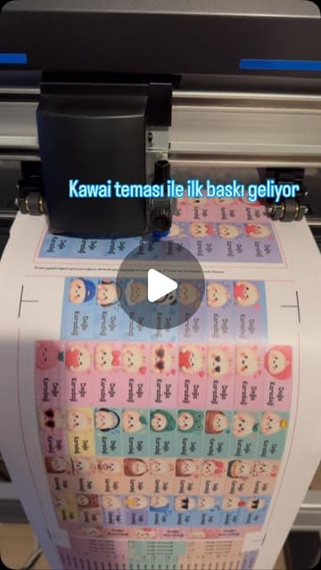 Kawaii Sevimli Çıkartma Serisi