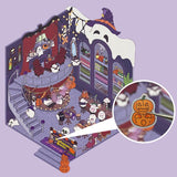 Halloween 3D DIY Miniature Scene Sticker | DIY Miniature Scenes Sticker collector journalkit genshin sticker | Room sticker book