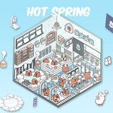 3D Miniature Scene Sticker - WarmHome/HotSpring/Gym/MusicBar