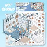 3D Miniature Scene Sticker - WarmHome/HotSpring/Gym/MusicBar